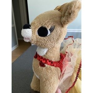 Build A Bear Rudolph’s Clarice The Reindeer w/Outfit Plush Stuffed Toy EUC
